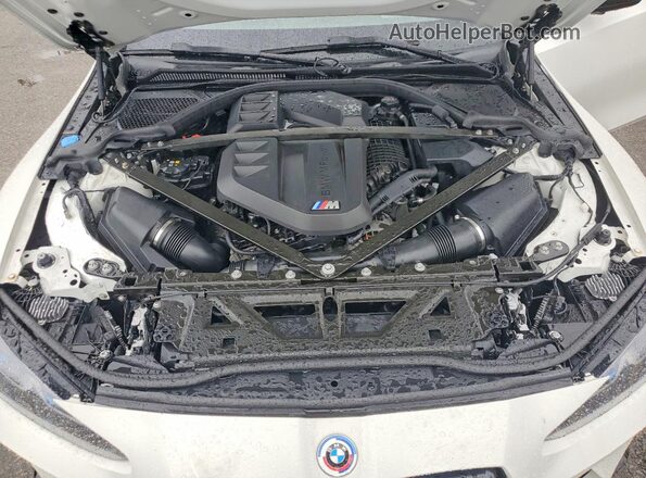 WBS43AY07NFM37493 2022 BMW M3 White უკანა სალონის ხედი