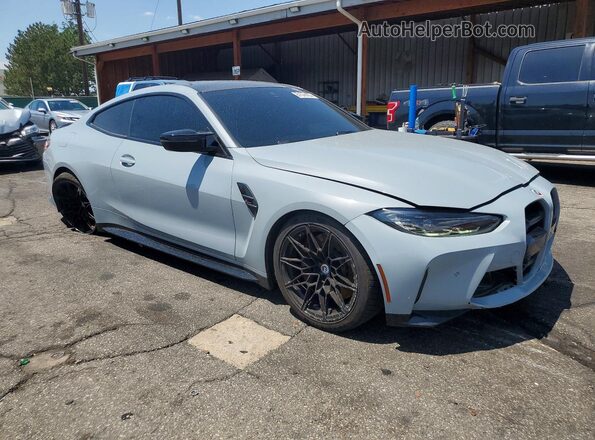 WBS43AZ05PCL25861 2023 BMW M4 Gray Передня права чверть
