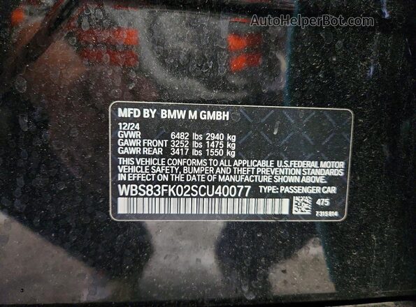 WBS83FK02SCU40077 2025 BMW M5 Turquoise Widok komory silnika
