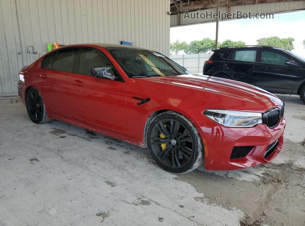 WBSJF0C06LCD10232 2020 BMW M5 Красный Передняя правая четверть