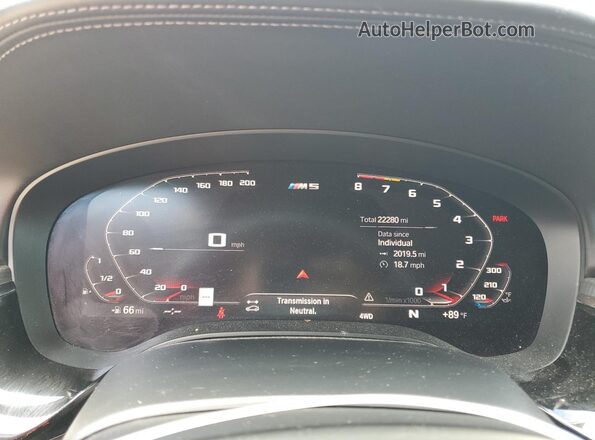 WBSJF0C06LCD10232 2020 BMW M5 Красный Вид щитка приборов