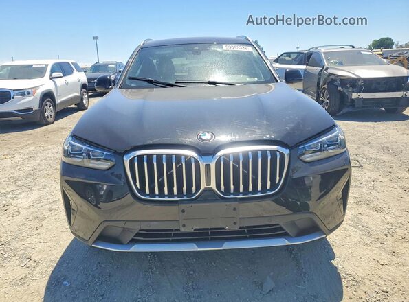 WBX57DP07NN181609 2022 BMW X3 Black Vista frontal