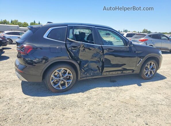 WBX57DP07NN181609 2022 BMW X3 Black Trasero derecho
