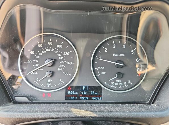 WBXHT3C31G5F64115 2016 BMW X1 Черный Вид щитка приборов
