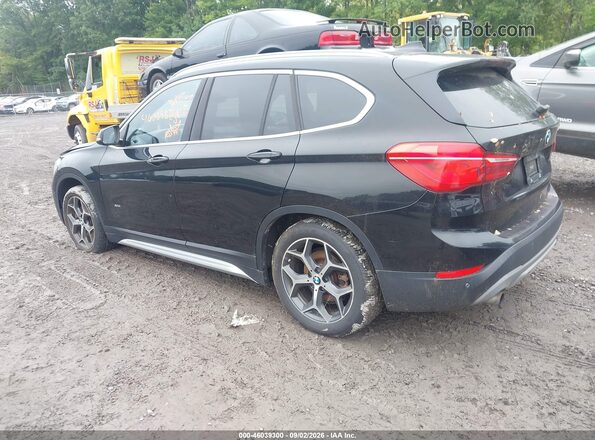 WBXHT3C38G5E53092 2016 BMW X1 Black უკანა მარცხენა