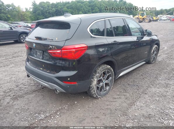 WBXHT3C38G5E53092 2016 BMW X1 Black უკანა მარჯვენა