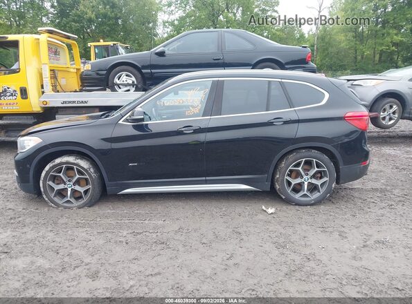 WBXHT3C38G5E53092 2016 BMW X1 Black სალონის 360-გრადუსიანი ხედი