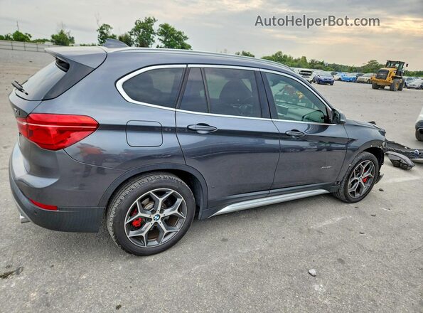 WBXHT3C38H5F81981 2017 BMW X1 Gray Rear right