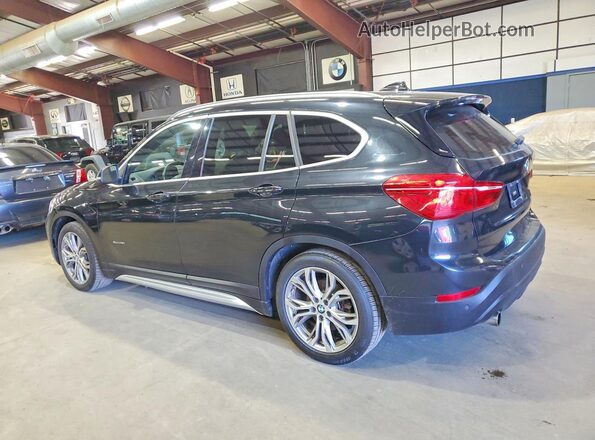 WBXHT3C39H5F67765 2017 BMW X1 Black Задня ліва чверть