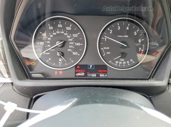 WBXHT3Z32G4A48410 2016 BMW X1 Black Вид щитка приладів