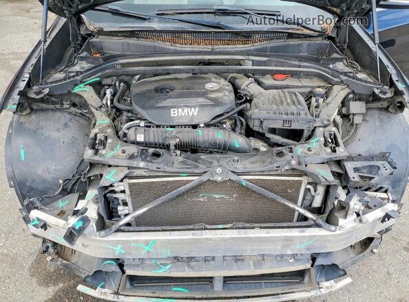 WBXHT3Z32G4A48410 2016 BMW X1 Black Вид підкапотного простору