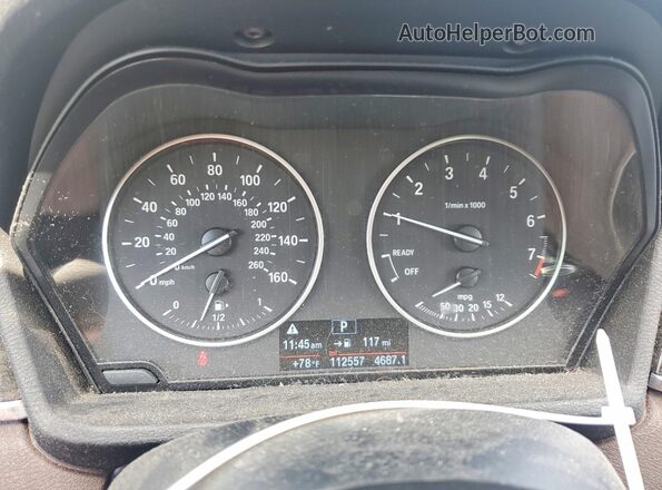 WBXHT3Z35H4A65557 2017 BMW X1 White ხელსაწყოთა პანელის ხედი