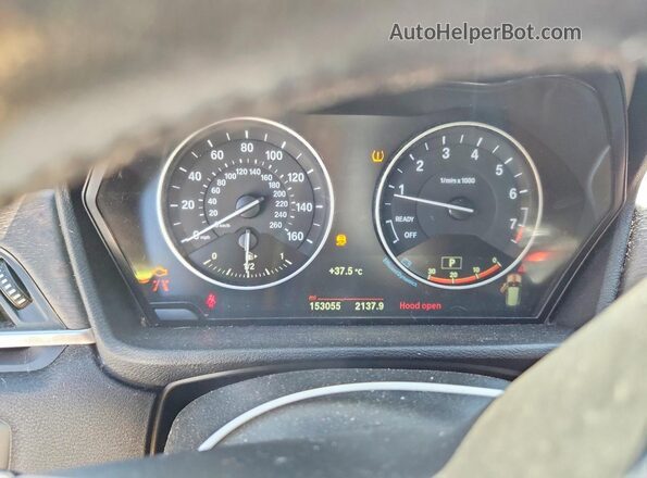 WBXHT3Z37G4A49648 2016 BMW X1 Black Вид щитка приладів