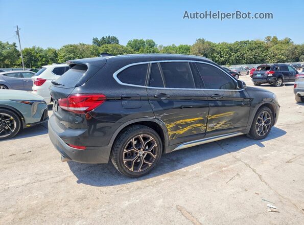 WBXJG7C07M5T35644 2021 BMW X1 Black Հետևի աջ