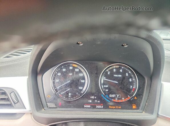 WBXYJ5C31JEB19348 2018 BMW X2 Charcoal Սարքավորումների վահանակի տեսք