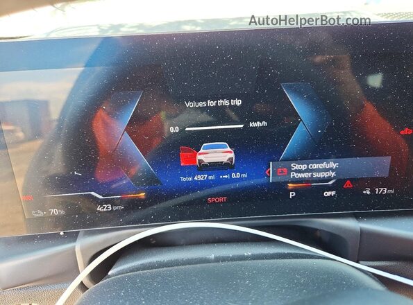 WBY23HD06SFV63366 2025 BMW I4 Белый Вид щитка приборов