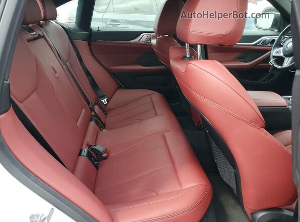 WBY33AW09RFS55255 2024 BMW I4 White Հետևի նստատեղերի տեսք