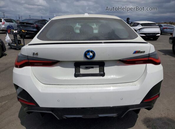 WBY33AW09RFS55255 2024 BMW I4 White Հետևի տեսք