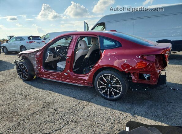 WBY33HD01SFV82492 2025 BMW I4 Maroon Հետևի ձախ