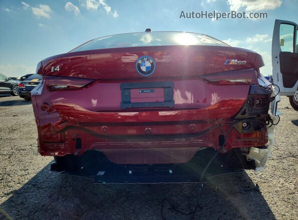 WBY33HD01SFV82492 2025 BMW I4 Maroon Հետևի տեսք