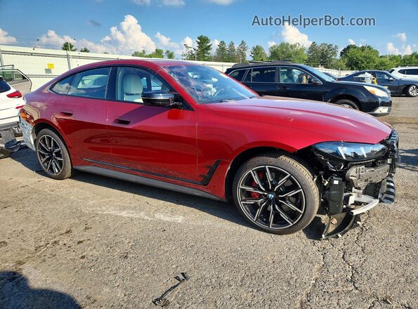 WBY33HD01SFV82492 2025 BMW I4 Maroon Առջևի աջ