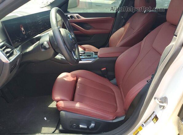 WBY43AW09RFR86921 2024 BMW I4 Белый Вид салона спереди