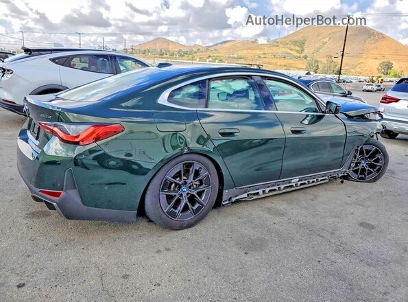 WBY73AW07RFT33632 2024 BMW I4 Green უკანა მარჯვენა