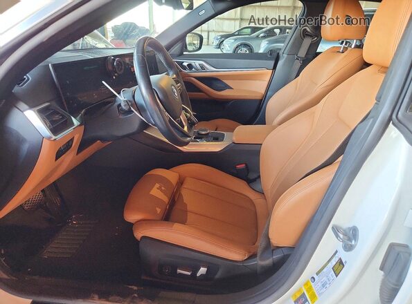 WBY73AW08PFR02565 2023 BMW I4 White წინა სალონის ხედი