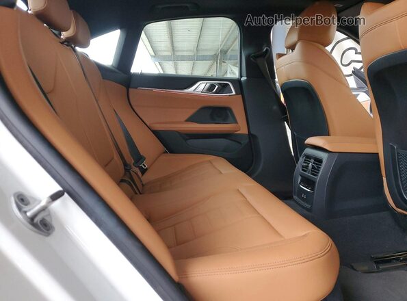 WBY73AW09NFM79881 2022 BMW I4 White Вид задніх сидінь