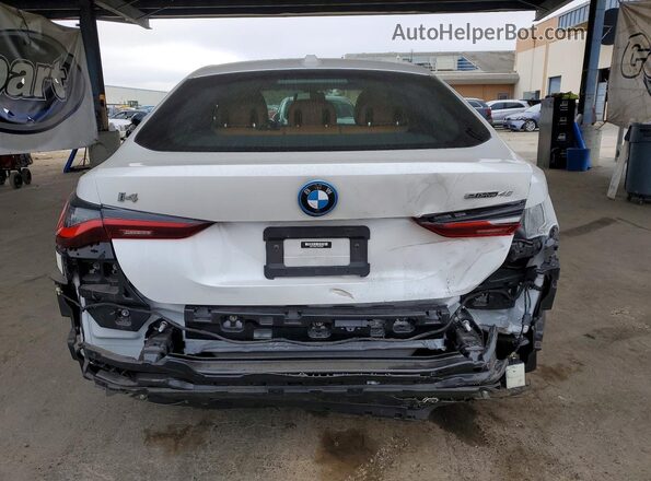 WBY73AW09NFM79881 2022 BMW I4 White Вид ззаду