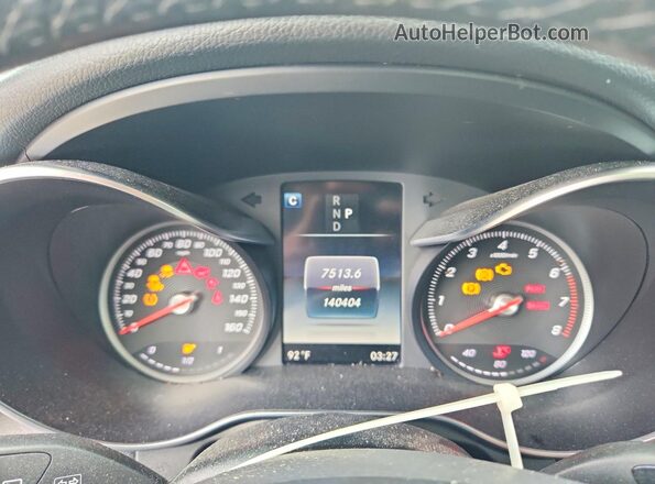 WDC0G4JB0HF161583 2017 MERCEDES-BENZ GLC-CLASS Black Instrument cluster view