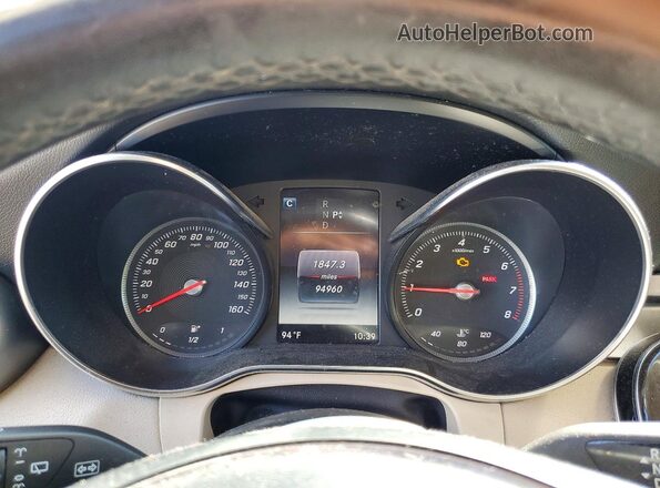 WDC0G4JB1HF155128 2017 MERCEDES-BENZ GLC-CLASS White Вид щитка приладів