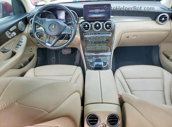 WDC0G4JB2HF139987 2017 MERCEDES-BENZ GLC-CLASS Red Вид щитка приладів