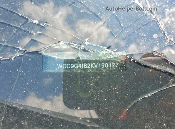 WDC0G4JB2KV190127 2019 MERCEDES-BENZ GLC-CLASS Red VIN կոդի պիտակի տեսք
