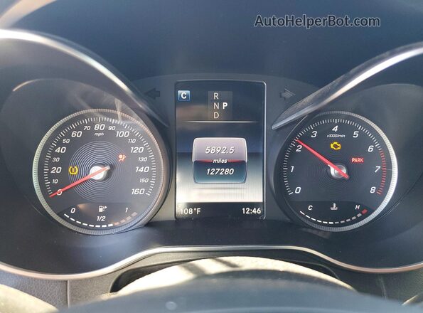 WDC0G4JB3K1003372 2019 MERCEDES-BENZ GLC-CLASS Black Вид щитка приладів