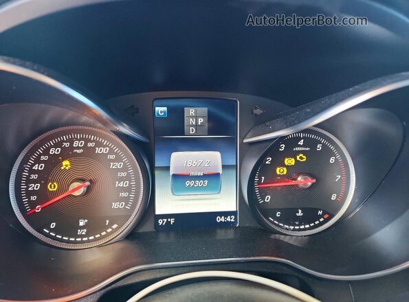 WDC0G4JB3KV127201 2019 MERCEDES-BENZ GLC-CLASS Black Вид щитка приладів