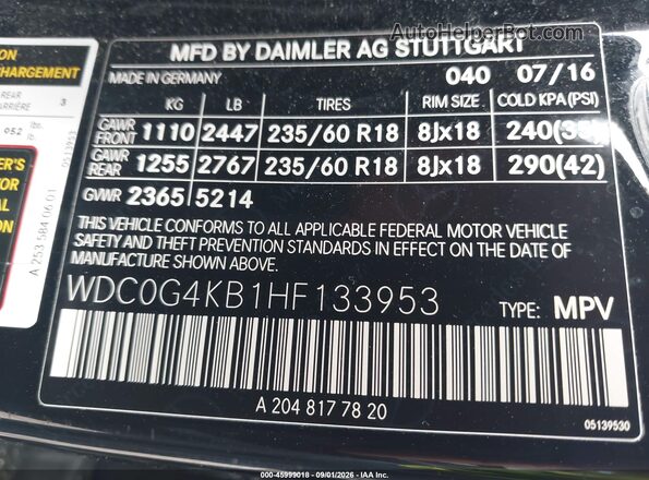 WDC0G4KB1HF133953 2017 MERCEDES-BENZ GLC 300 Black Engine compartment view
