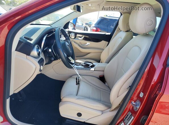 WDC0G4KB2HV009678 2017 MERCEDES-BENZ GLC-CLASS Красный Вид салона спереди