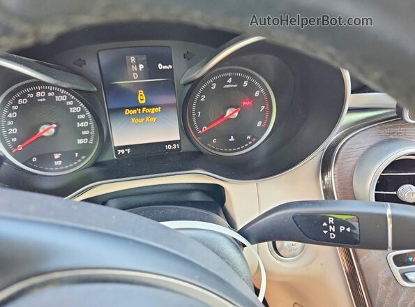 WDC0G4KB6KF660278 2019 MERCEDES-BENZ GLC-CLASS White Instrument cluster view