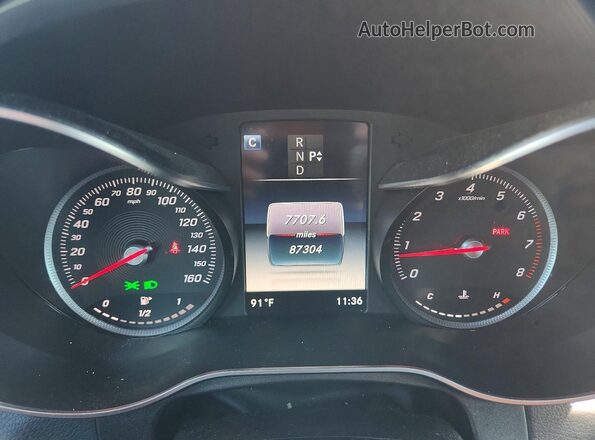 WDC0G4KB7KF630481 2019 MERCEDES-BENZ GLC-CLASS Black Вид щитка приладів