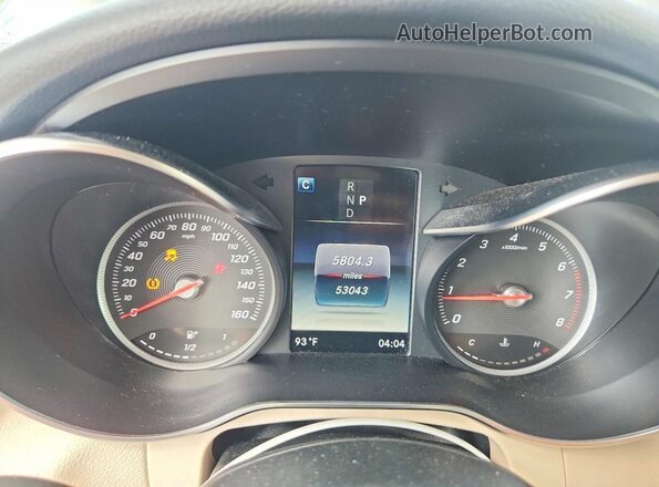 WDC0G4KB7KV196035 2019 MERCEDES-BENZ GLC-CLASS Черный Вид щитка приборов