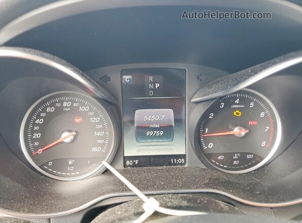 WDC0G4KB9GF105171 2016 MERCEDES-BENZ GLC-CLASS Blue Widok zestawu wskaźników