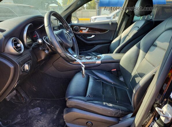 WDC0G4KBXHV011467 2017 MERCEDES-BENZ GLC-CLASS Black Widok wnętrza z przodu