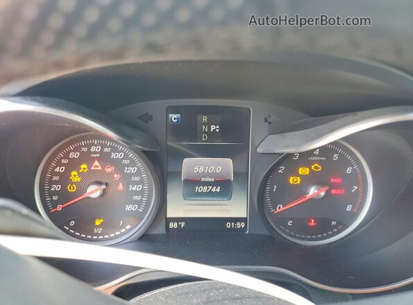 WDC0G4KBXKF655133 2019 MERCEDES-BENZ GLC-CLASS White ხელსაწყოთა პანელის ხედი