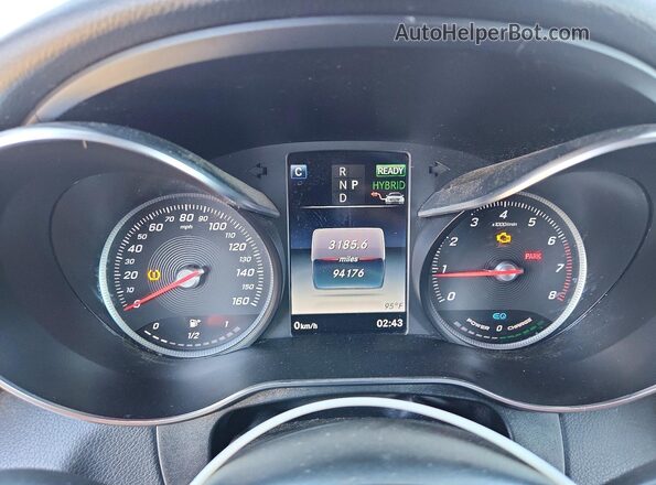 WDC0G5EB1KF564513 2019 MERCEDES-BENZ GLC-CLASS Black Instrument cluster view