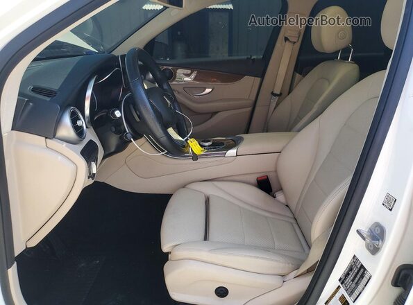 WDC0G5EB9KF628037 2019 MERCEDES-BENZ GLC-CLASS White Widok wnętrza z przodu