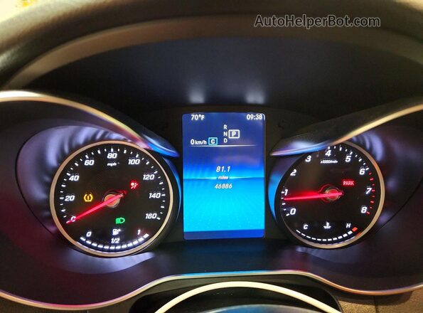 WDC0G8EB9LF727282 2020 MERCEDES-BENZ GLC-CLASS Black Instrument cluster view