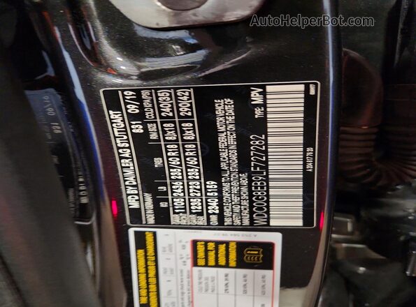 WDC0G8EB9LF727282 2020 MERCEDES-BENZ GLC-CLASS Black VIN sticker view