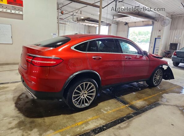 WDC0J4KB6JF436153 2018 MERCEDES-BENZ GLC-CLASS Красный Задняя правая четверть