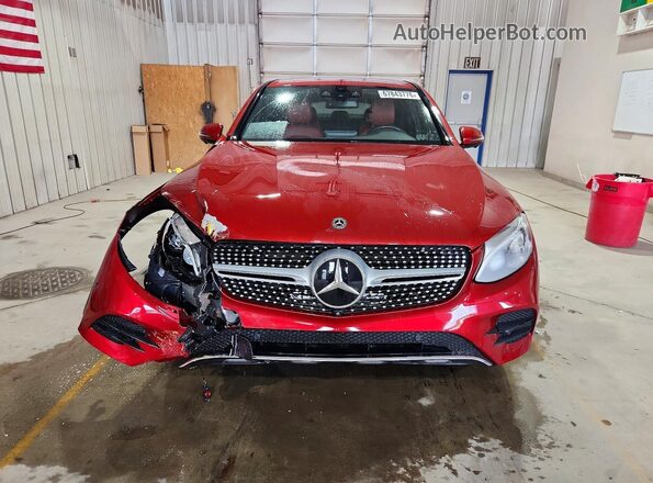 WDC0J4KB6JF436153 2018 MERCEDES-BENZ GLC-CLASS Красный Вид спереди